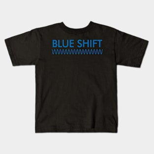 Blue Shift, Red Shift Physics, Astronomy Running Shirt Kids T-Shirt